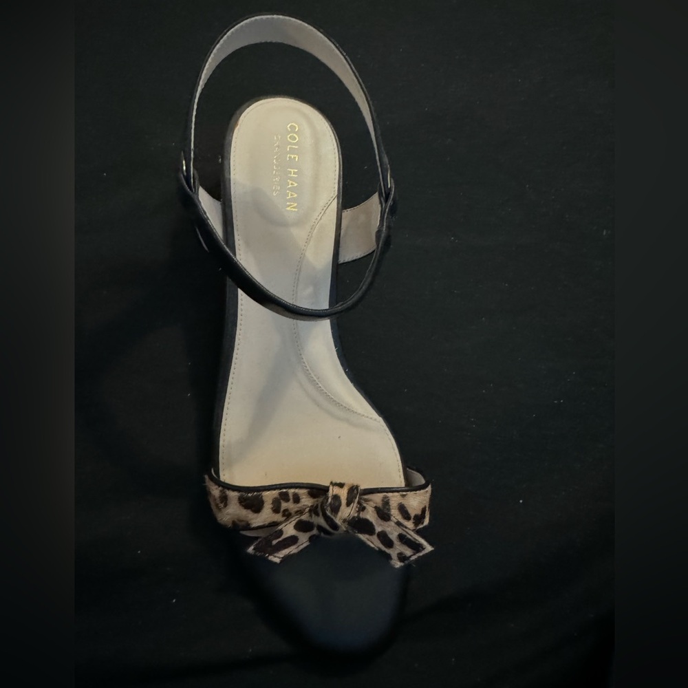 Cole Haan Women’s Wedge Leopard Sandal